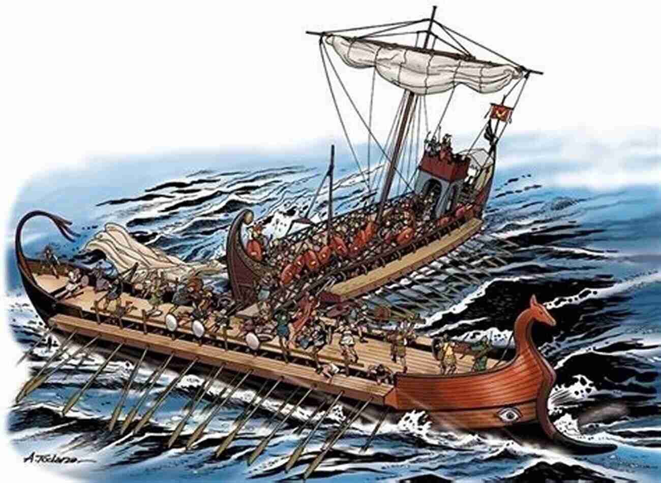 A Depiction Of An Imperial Roman Warship In Action Imperial Roman Warships 27 BC 193 AD (New Vanguard 230)