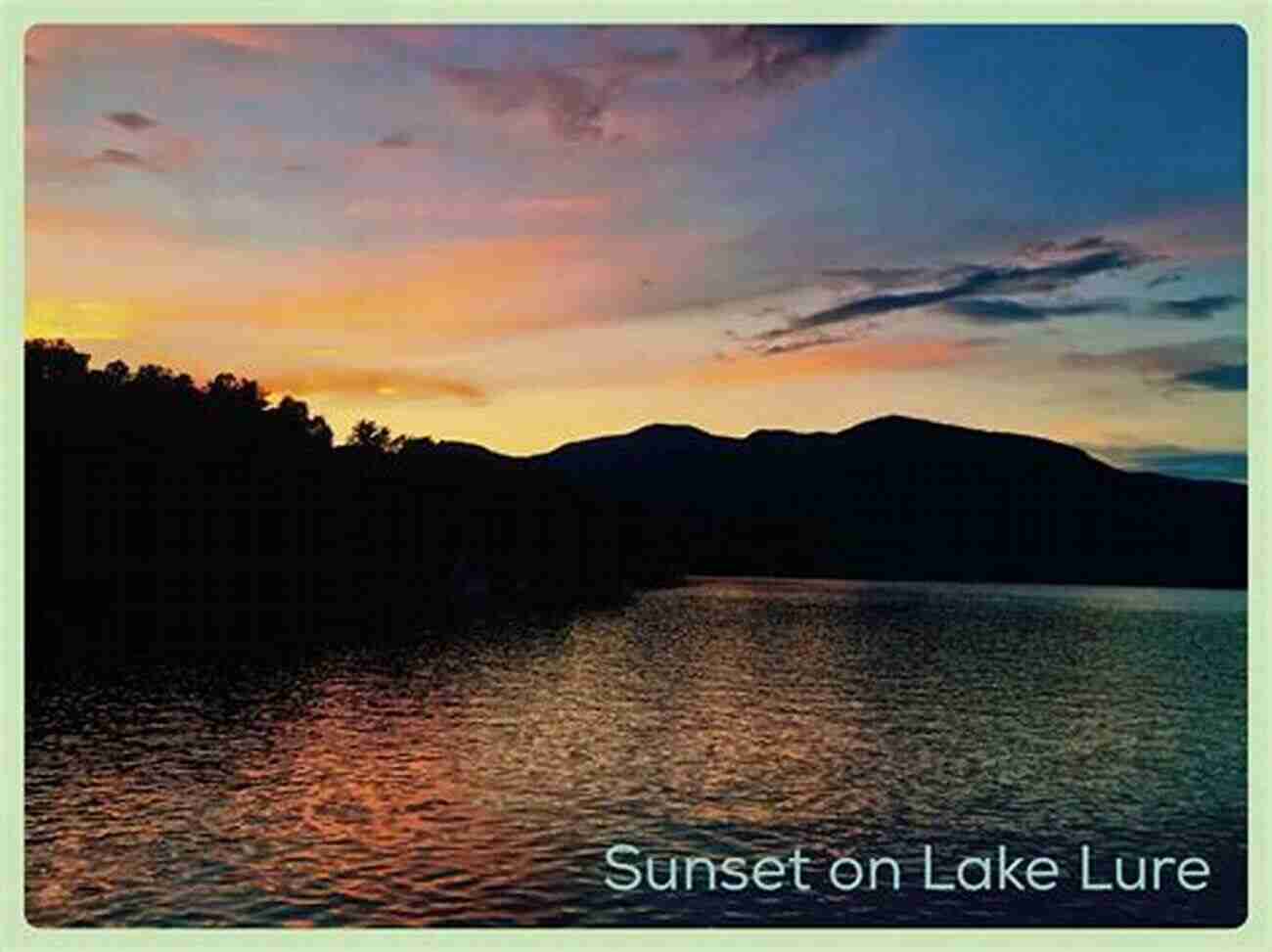 A Stunning Sunset At Lake Lure Lake Lure (Images Of America)