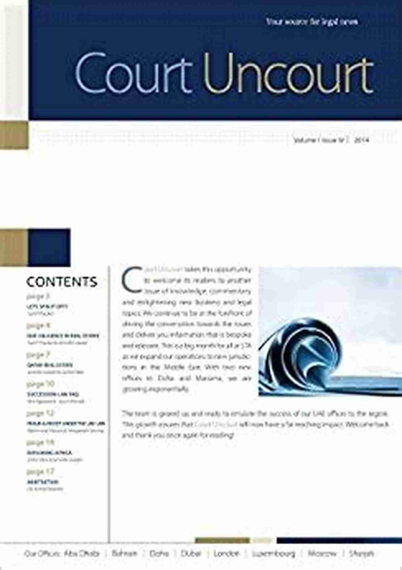 Court Uncourt Sta Law Firm Volume Issue Court Uncourt STA Law Firm: Volume I Issue 1