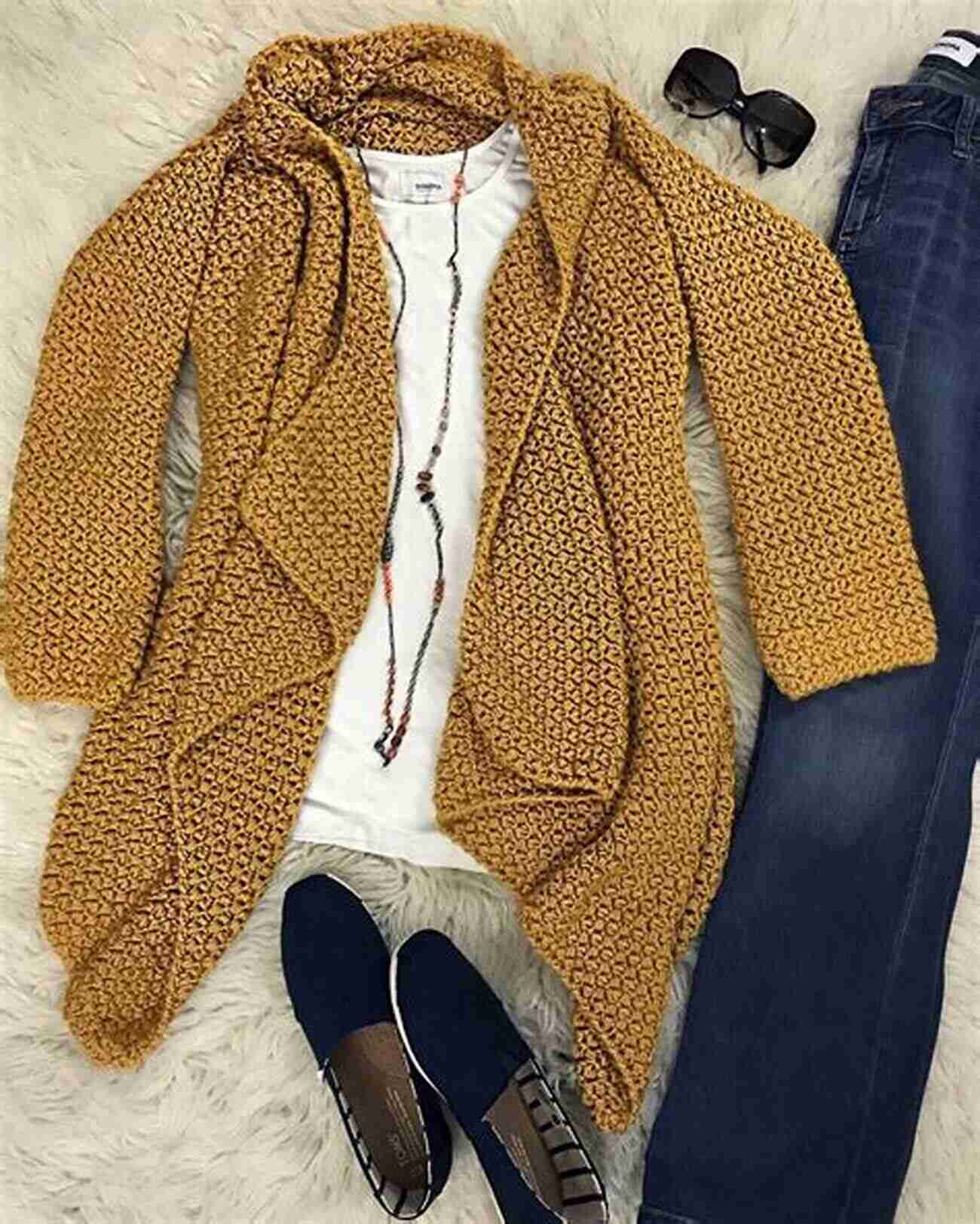 Crochet Cardigan Paired With Jeans Crochet Projects: 84 Beautiful Crochet Decorations And Clothes Pieces For Any Time Of The Year