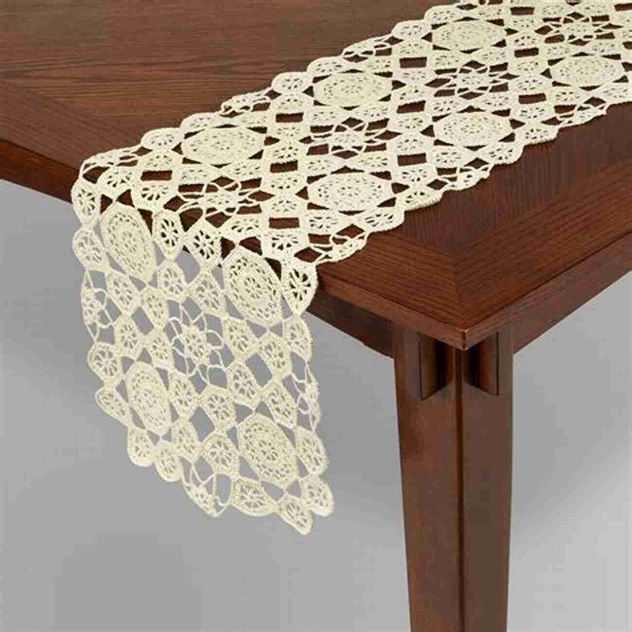 Crochet Table Runner On A Dining Table Crochet Projects: 84 Beautiful Crochet Decorations And Clothes Pieces For Any Time Of The Year