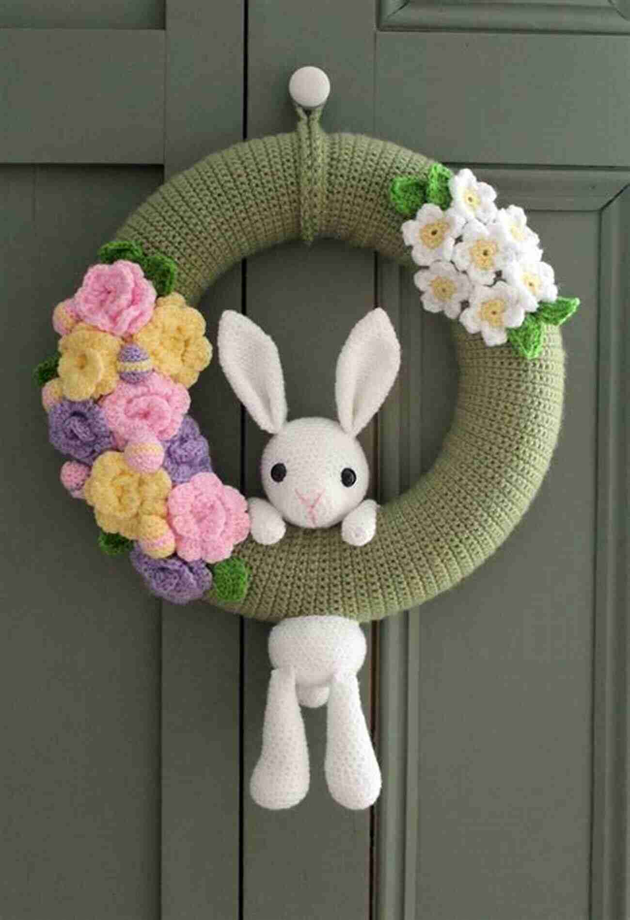 Crochet Wreath Hanging On A Front Door Crochet Projects: 84 Beautiful Crochet Decorations And Clothes Pieces For Any Time Of The Year