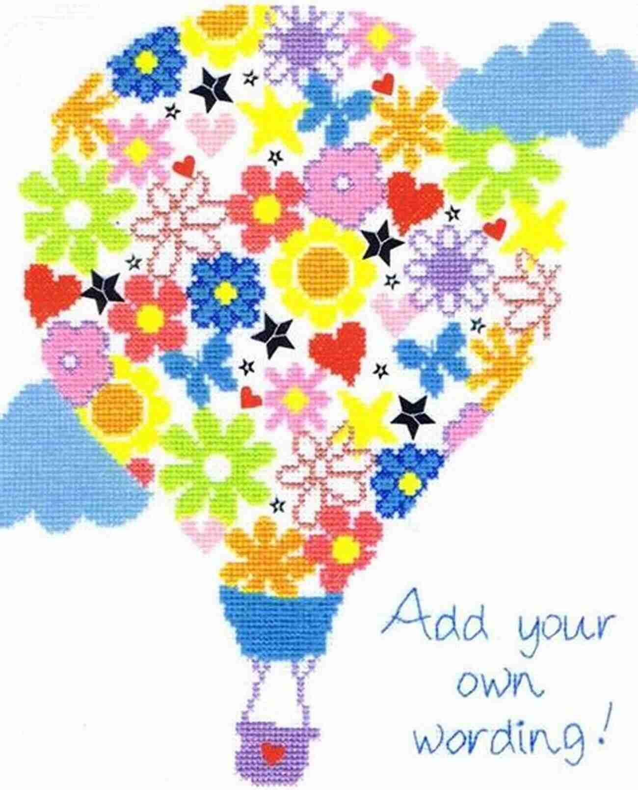 Cute Balloon Bouquet Cross Stitch Design 10 Cute Birthday Designs/ Charts To Cross Stitch Yourself: 10 Designs Pefect For Putting Into A Card Or Frame Perfect Cross Stitch For Stitching Designs Yourself