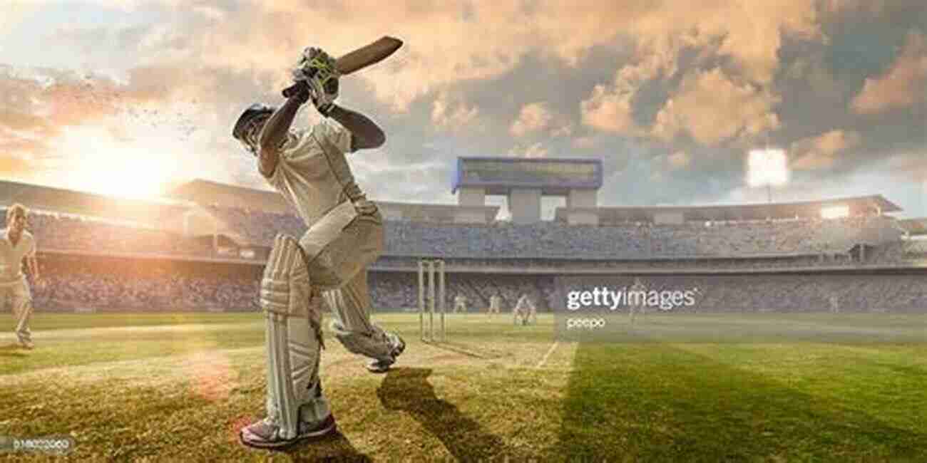 David Hunt Playing A Magnificent Shot During A Cricket Match Batting For Pakistan DAVID HUNT