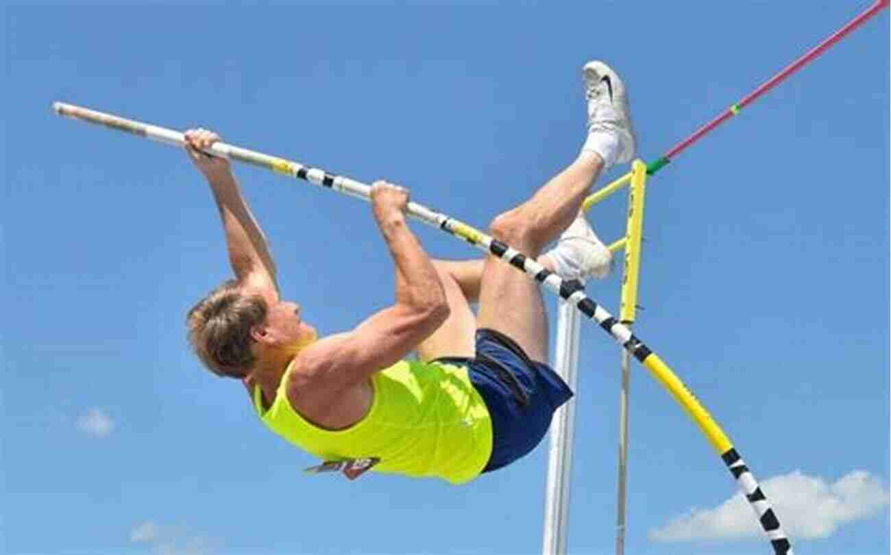 Dedicated Athletes Practicing Their Jumps And Pole Vault Techniques, Tirelessly Working To Achieve Greatness. Winning Jumps And Pole Vault