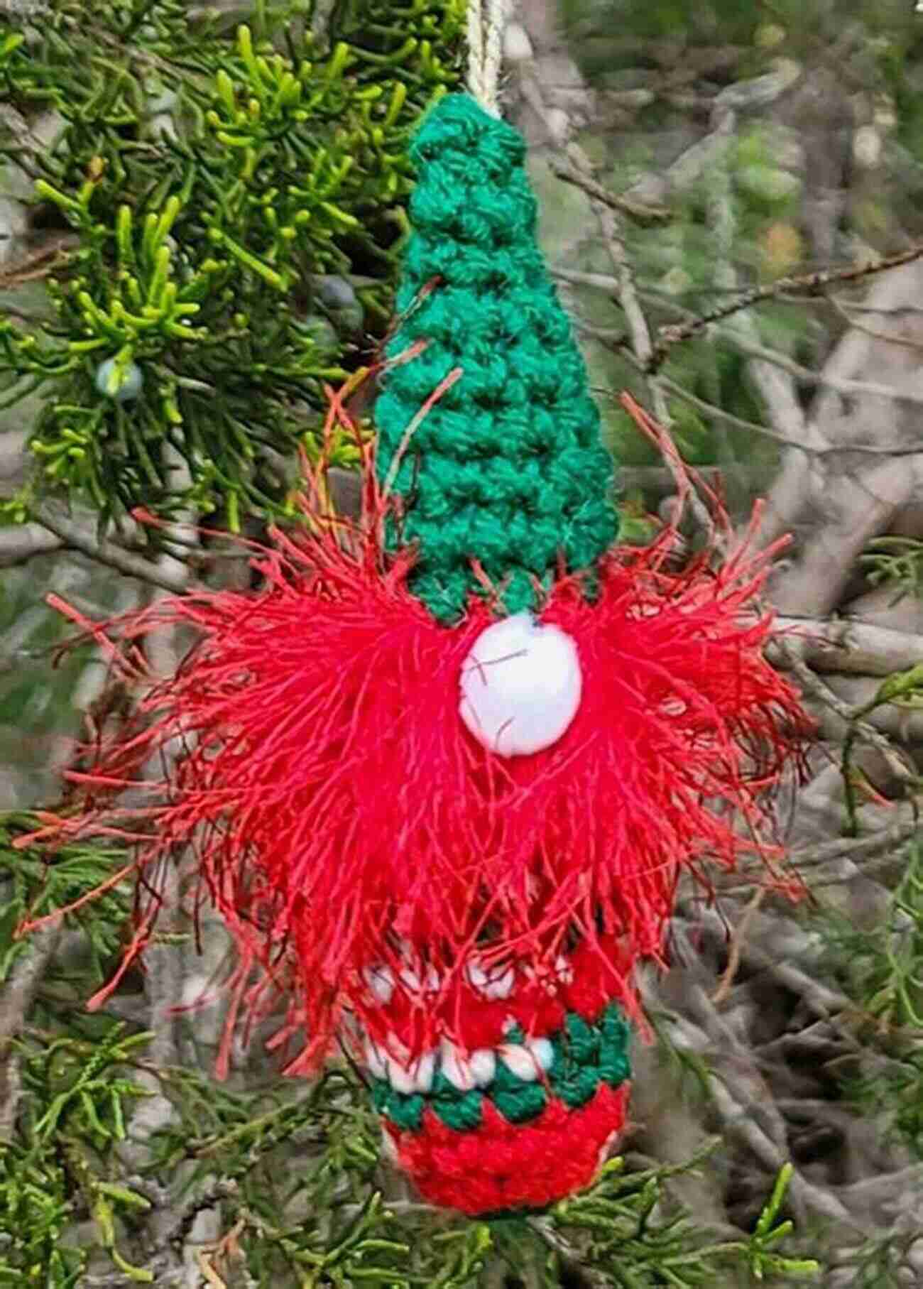 Finished Skinny Gnome Ornaments Skinny Gnome Ornament Crochet Pattern