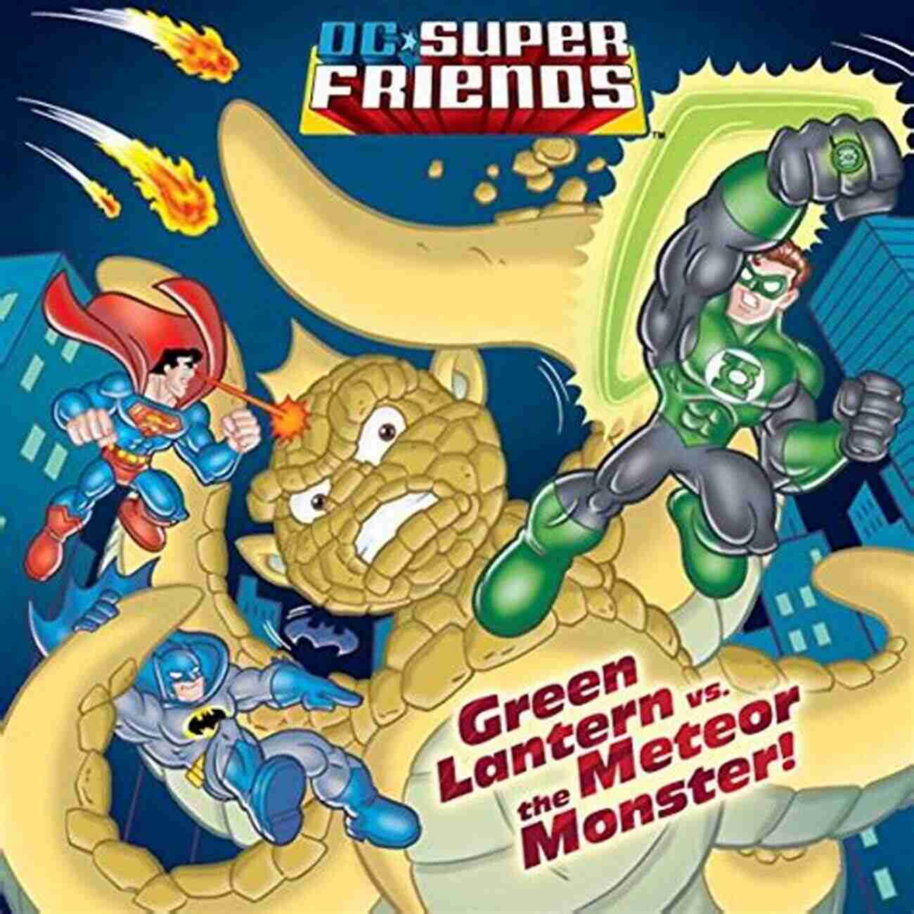 Green Lantern Battling The Fierce Meteor Monster With His Powerful Ring DC Super Friends Pictureback Green Lantern Vs The Meteor Monster (DC Super Friends) (Pictureback(R))