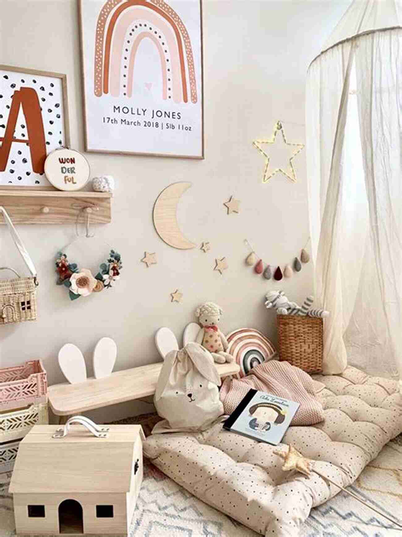 Hand Stitched Nursery Wall Art A Beautiful Addition To Any Baby's Room Easy Crochet Patterns For Babies: Lovely Designs You Could Make For Newborns: DIY Baby Crochet