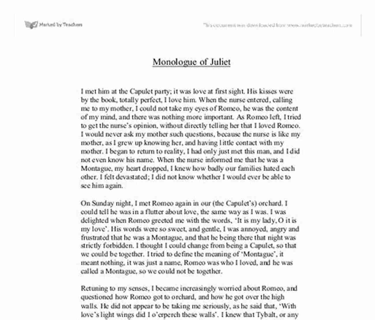 Juliet Monologue From Romeo And Juliet 10 Terrific Shakespeare Monologues For Young Women: The Juliet Collection Vol 1 (Shakespeare Monologues For Your Type 2)