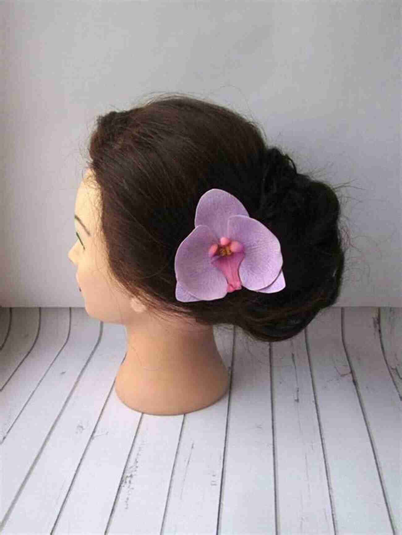 Knitted Orchid Hairpin Elevate Your Hairstyle With A Stylish Hand Knitted Orchid Hairpin. Knitted Flowers: 22 Projects To Make