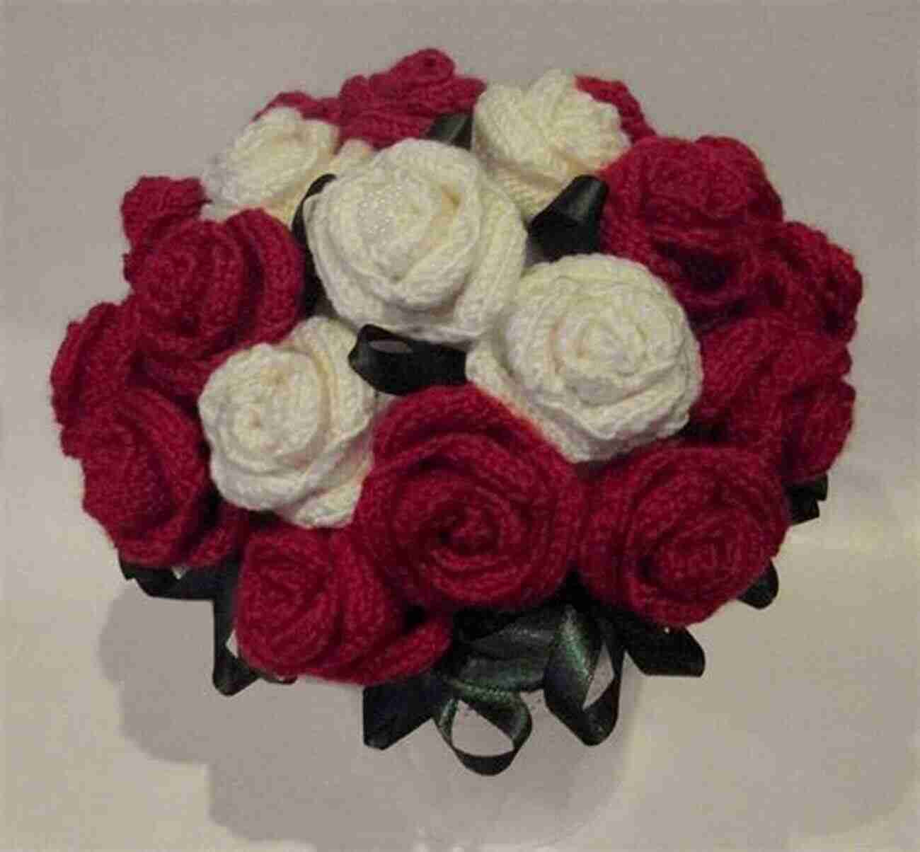 Knitted Rose Bouquet Craft Your Own Vibrant Roses Using Various Knitting Techniques And Colors. Knitted Flowers: 22 Projects To Make