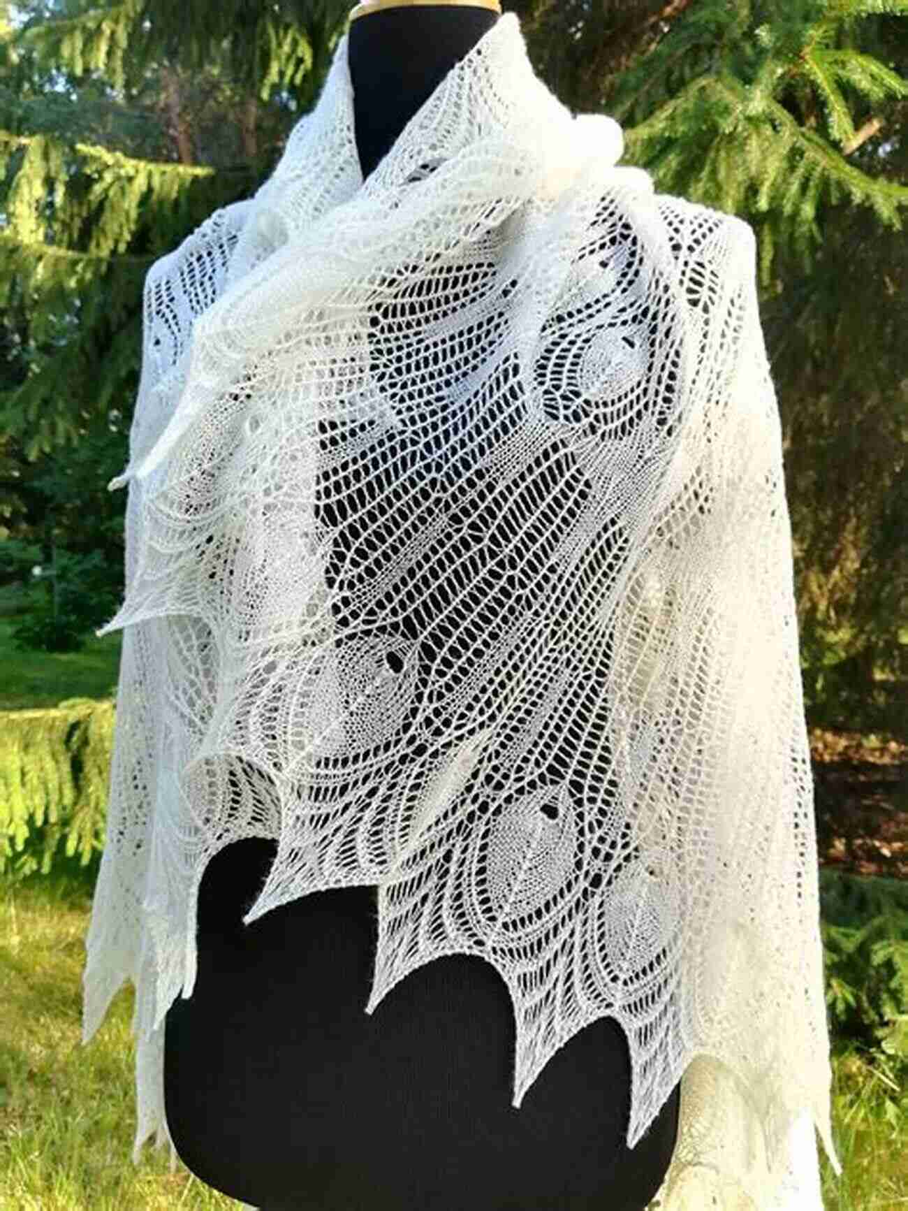 Majestic Peacock Beaded Shawl Knitting Pattern Beaded Shawls: Nine Charming Shawl Knitting Patterns