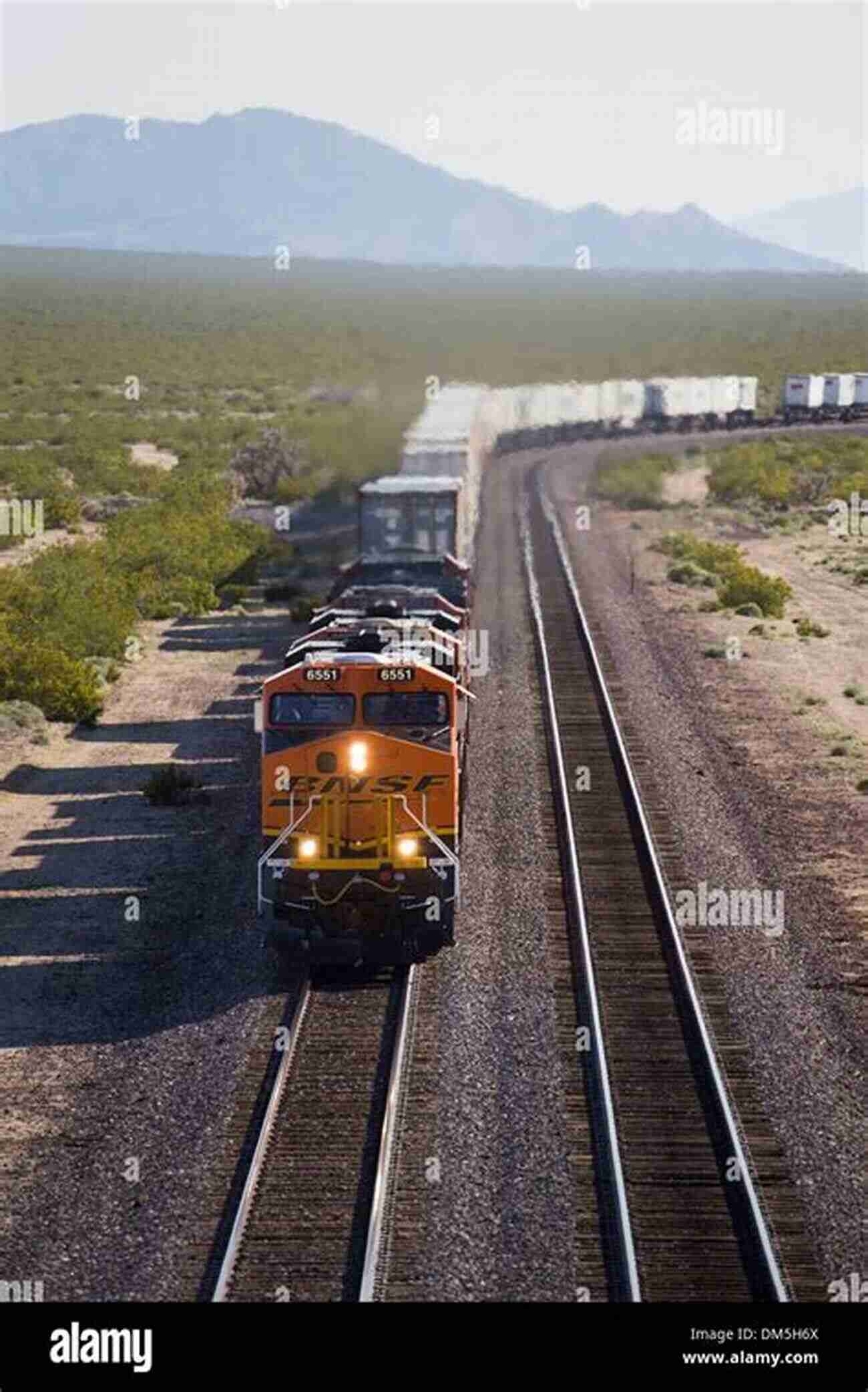 Modern Freight Train Crossing The Desert Railroad Noir: The American West At The End Of The Twentieth Century (Railroads Past And Present)