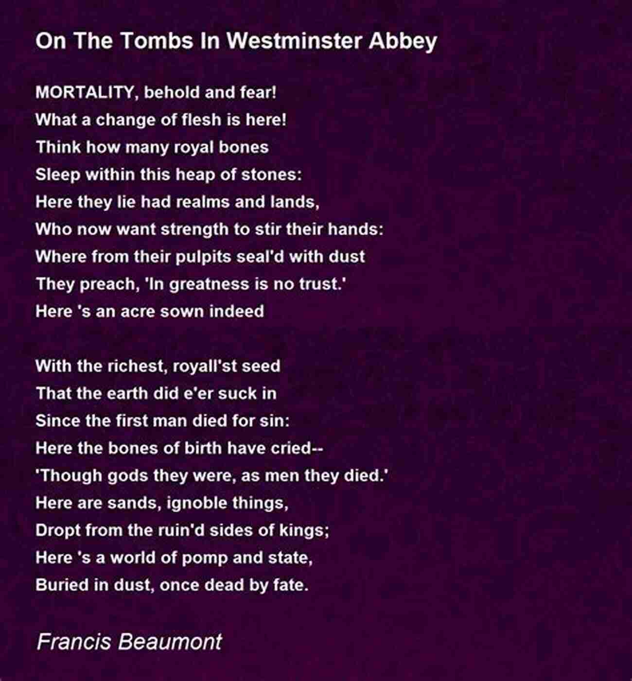 Poem About Westminster Abbey Poems Of London: The Capital In Classic Verse