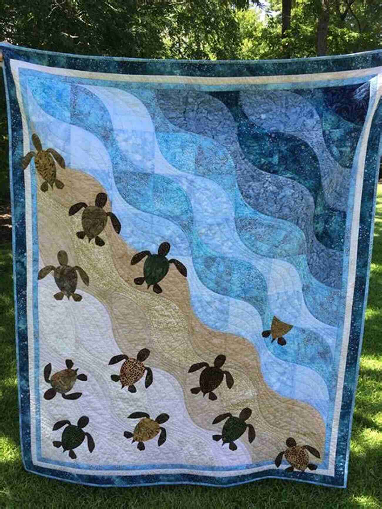 Quilt With Ocean Themed Design Strip Your Stash: Dynamic Quilts Made From Strips 12 Projects In Multiple Sizes From GE Designs