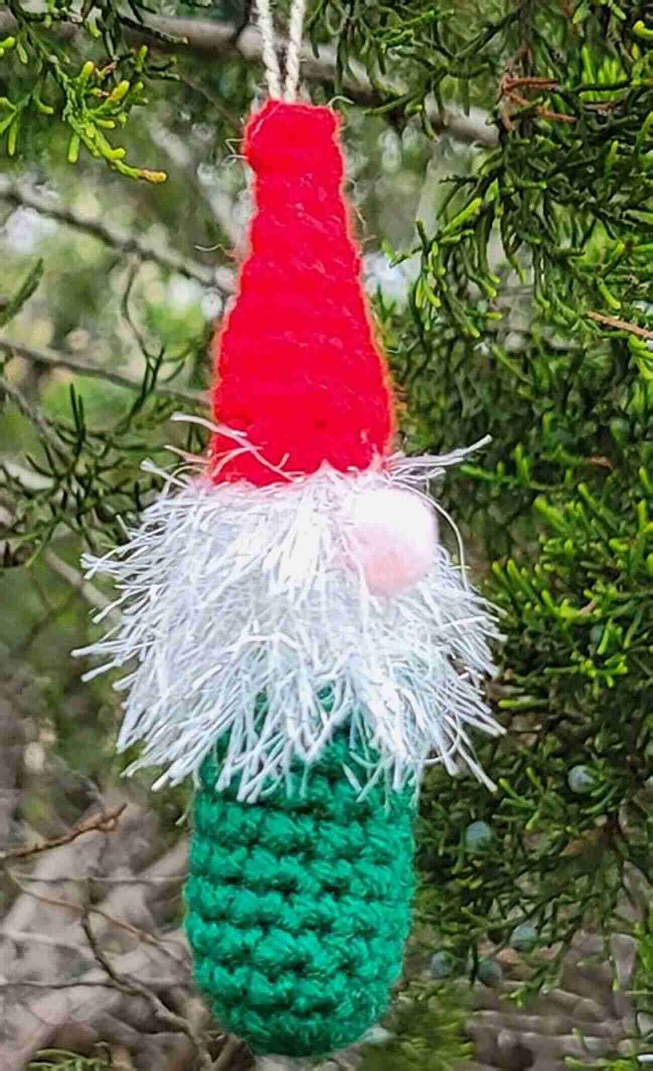 Skinny Gnome Ornament Crochet Pattern