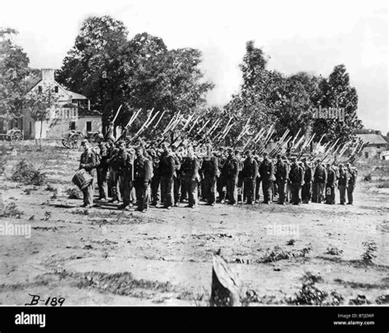 Soldiers Marching In A Battlefield During The Civil War Summer Of 63: Young Love Torn Apart By Civil War