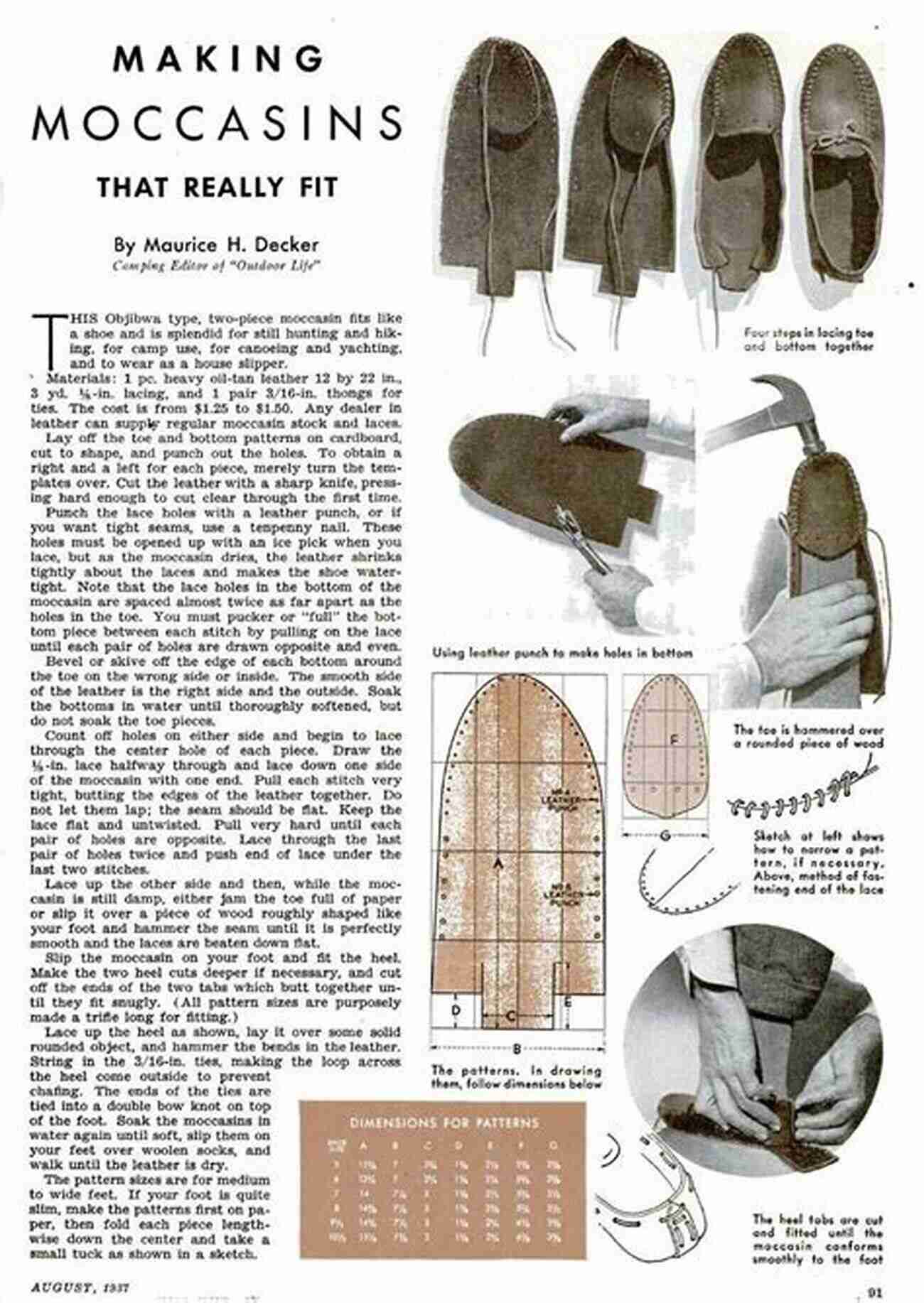 Step By Step Guide To Making Moccasins MOCCASIN FOR BEGINNERS: Basic Guide On How To Make Your Own Moccasins With Ease Supplies Techniques