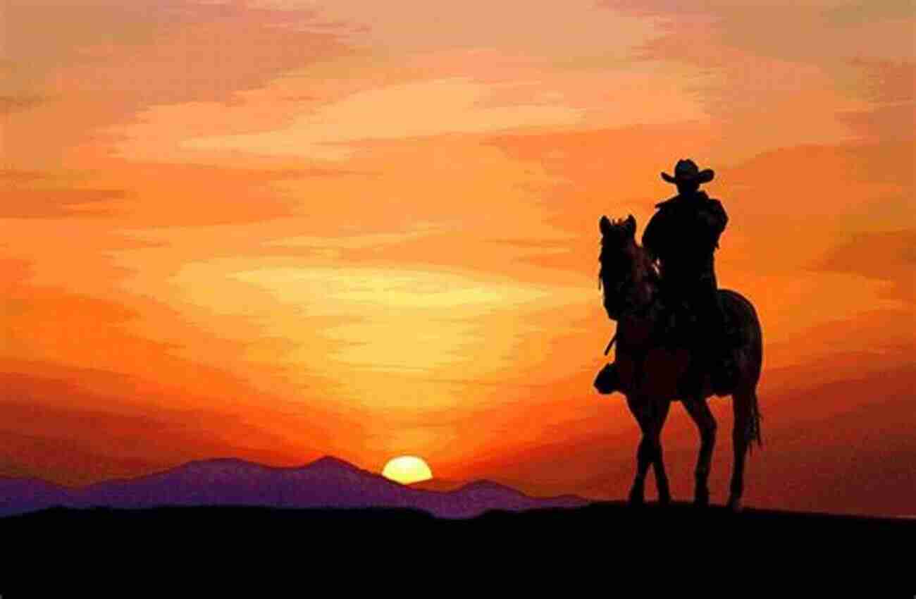 Twin Sombreros Western Story Cowboy Riding Horse At Sunset In The Wild West Twin Sombreros: A Western Story