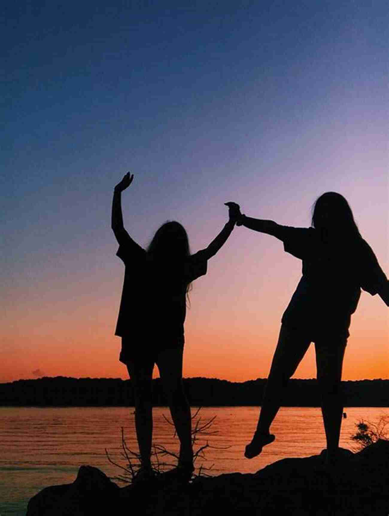 Two Friends Holding Hands At Sunset On A Beach More Than Friends: A Short Story