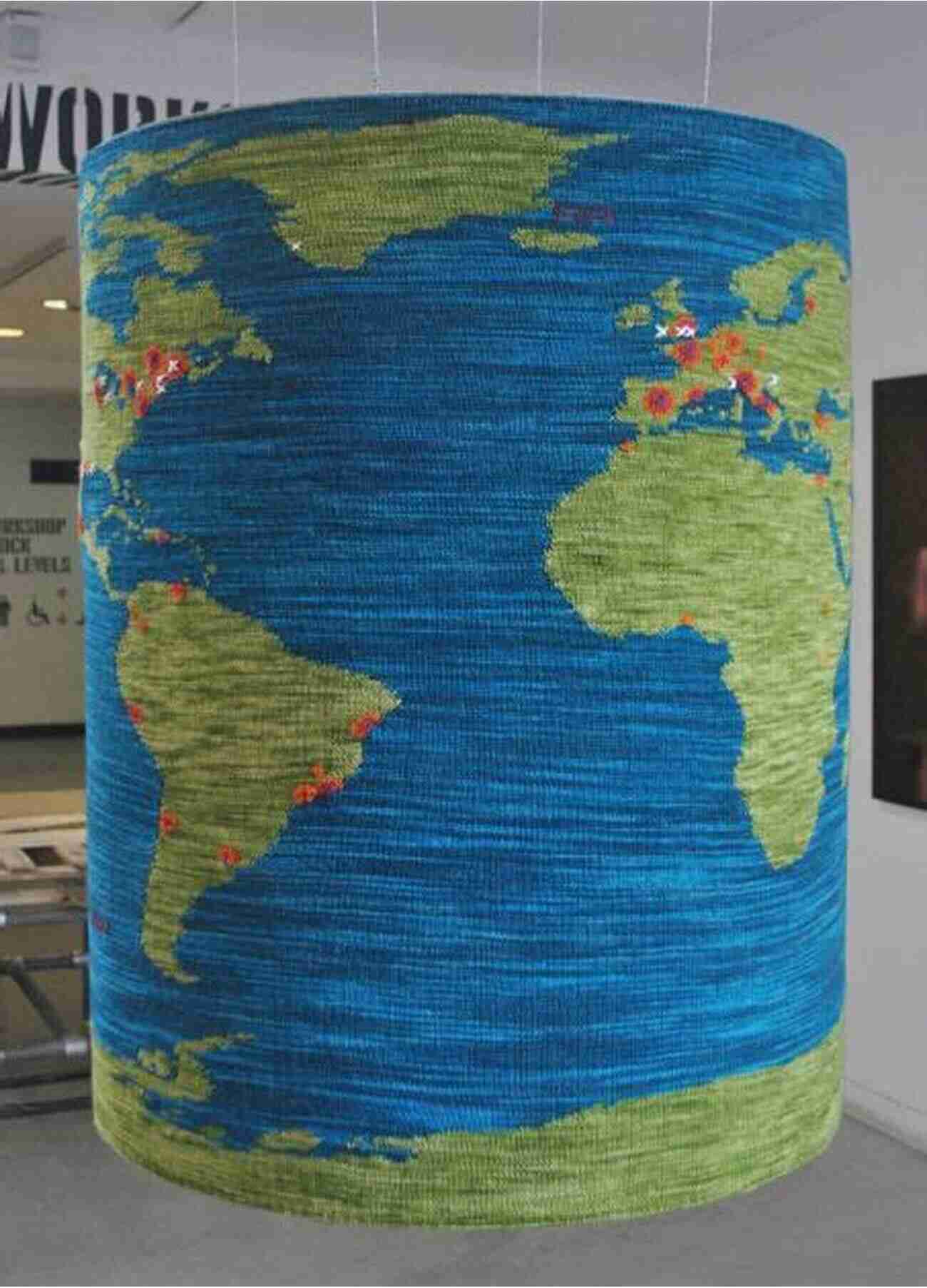 World Map Knitted With Different Colored Yarn Wendy Knits: Adventures With Two Needles And An Attitude