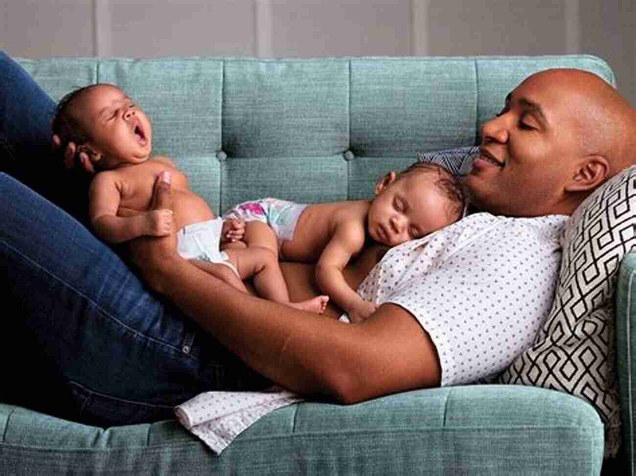 Father Playing With His Twin Babies Dad S Guide To Raising Twins: How To Thrive As A Father Of Twins