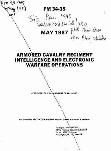 FM 34 35 ARMORED CAVALRY REGIMENT INTELLIGENCE AND ELECTRONIC WARFARE OPERATIONS (MAY 1987)